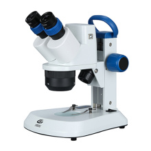 Microscopio de cabeza binocular con interruptor de atenuación de dial